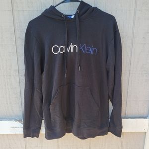 Men's Calvin Klein Logo Immerge French Terry Pullover Hoodie Sweatshirt Medium